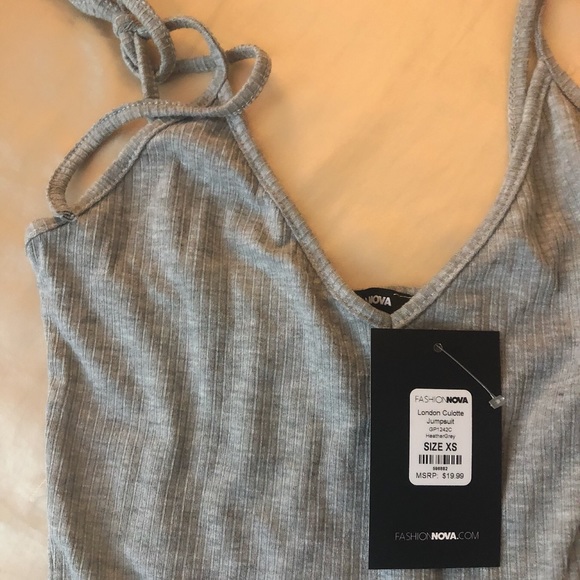 Heather Grey Jumpsuit - Picture 3 of 5